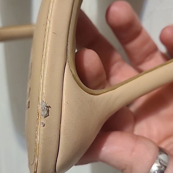 It's nude/clear heels size 8m. - Picture 4 of 6